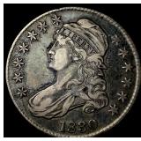 1830 Silver Capped Bust Half Dollar NEARLY  UNCIR