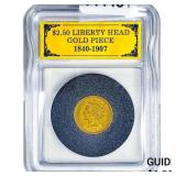 1856 $2.50 Gold Quarter Eagle Frankilin Mint