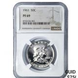 1961 Franklin Half Dollar NGC PF69