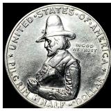 1920 Silver Pilgrim Tercentenary Half Dollar  UNC