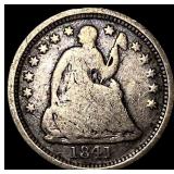 1841-O Silver Half Dime LIGHTLY CIRCULATED