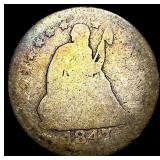 1847-O Silver Seated Liberty Dime NICELY  CIRCULA