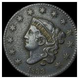 1833 Coronet Head Large Cent CLOSELY  UNCIRCULATE