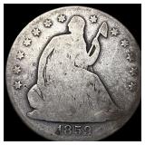 1859-O Silver Seated Liberty Half Dollar  NICELY