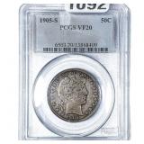 1905-S Barber Half Dollar PCGS VF20