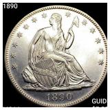 1890 Seated Liberty Half Dollar CHOICE BU
