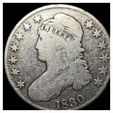 1830 Capped Bust Half Dollar NICELY CIRCULATED