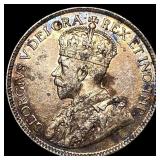 1913 Canada Silver 25 Cents CLOSELY UNCIRCULATED