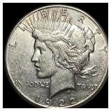 1922-S Silver Peace Dollar LIGHTLY CIRCULATED