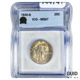 1930-S Standing Liberty Quarter ICG MS67