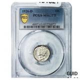 1926-D Mercury Silver Dime PCGS MS63 FB