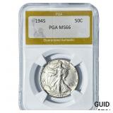 1945 Walking Liberty Half Dollar PGA MS66
