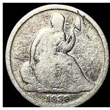 1838-O Silver Seated Liberty Dime LIGHTLY  CIRCUL