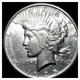 1925-S Silver Peace Dollar CHOICE BU
