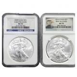 [2] 2008-2014 Silver Eagle NGC MS70