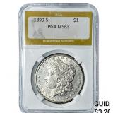 1899-S Morgan Silver Dollar PGA MS63