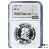 1961 Franklin Half Dollar NGC PF69