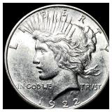 1922-D Silver Peace Dollar CHOICE BU