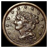 1853 Braided Hair Half Cent CHOICE AU