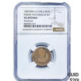 -33023 Colonial Spain Silver 1 Real NGC VG Details