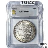 1903 Morgan Silver Dollar ICG MS64