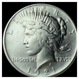 1921 Silver Peace Dollar UNCIRCULATED