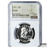 1961 Franklin Half Dollar NGC PF69
