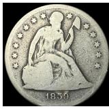 1859-O Silver Seated Liberty Dollar NICELY  CIRCU