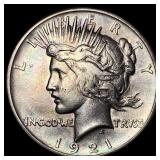 1921 Silver Peace Dollar CLOSELY UNCIRCULATED