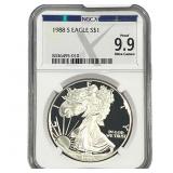 1988-S Silver Eagle NGC PF 9.9