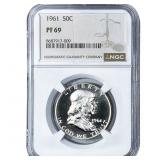 1961 Franklin Half Dollar NGC PF69