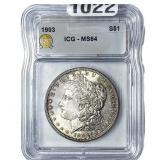 1903 Morgan Silver Dollar ICG MS64