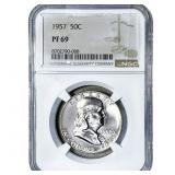 1957 Franklin Half Dollar NGC PF69