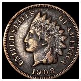 1908-S Indian Head Cent NEARLY UNCIRCULATED