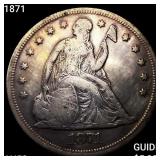 1871 Seated Liberty Dollar CLOSELY UNCIRCULATED
