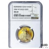 2006-W $25 1/2oz Burnished Gold American Eagle NGC