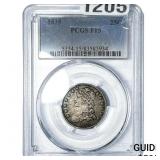 1835 Capped Bust Quarter PCGS F15
