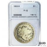 1893-S Morgan Silver Dollar NNC F12