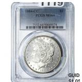 1884-CC Morgan Silver Dollar PCGS MS64