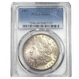 1897 Morgan Silver Dollar PCGS MS64
