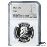 1961 Franklin Half Dollar NGC PF69