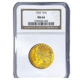 1932 $10 Gold Eagle NGC MS64