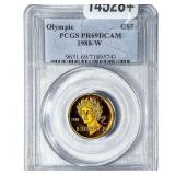 1988W 1/4oz Gold Commemorative $5-Olympic PR69