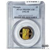 1992W 1/4oz Gold Commemorative $5-Olympics PR69