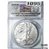 2015-P Silver Eagle ANACS MS70