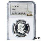 1955 Franklin Half Dollar NGC PF69