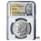 2021-D Morgan Silver Dollar NGC MS70