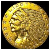 1909-D Indian Head Half Eagle $5 Gold CLOSELY  UN