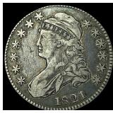 1821 Capped Bust Half Dollar NEARLY  UNCIRCULATED
