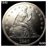 1840 Seated Liberty Dollar UNCIRCULATED